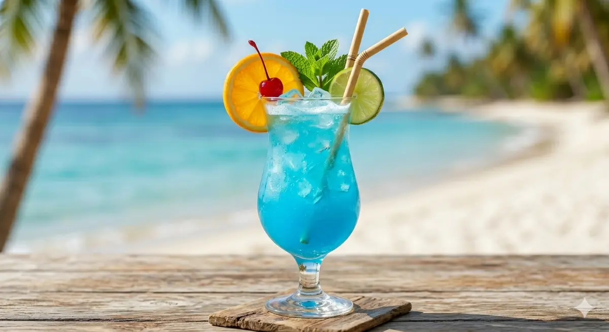 Blue Lagoon Mocktail